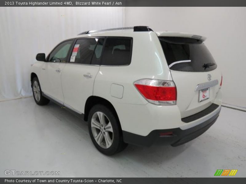 Blizzard White Pearl / Ash 2013 Toyota Highlander Limited 4WD