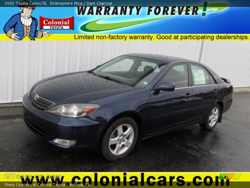 Stratosphere Mica / Dark Charcoal 2002 Toyota Camry SE