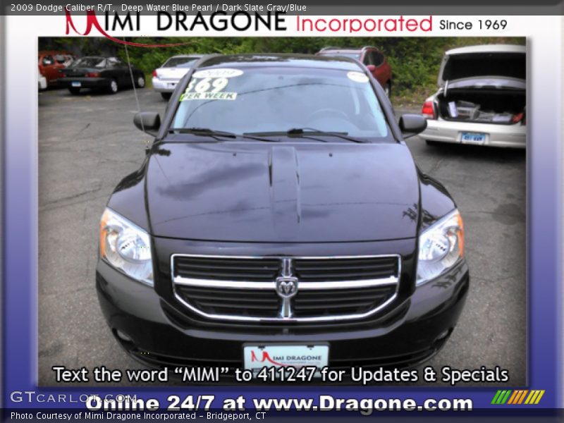Deep Water Blue Pearl / Dark Slate Gray/Blue 2009 Dodge Caliber R/T