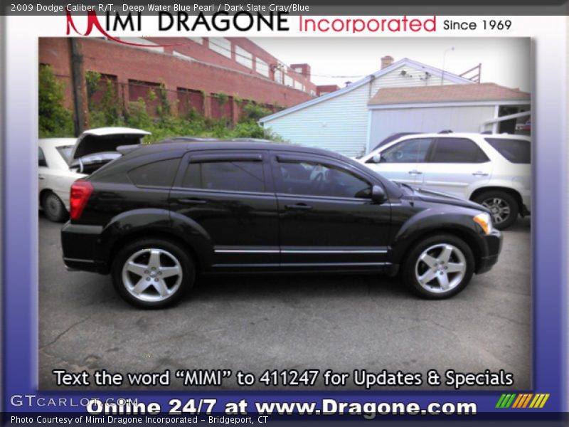 Deep Water Blue Pearl / Dark Slate Gray/Blue 2009 Dodge Caliber R/T