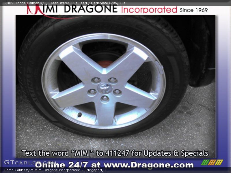Deep Water Blue Pearl / Dark Slate Gray/Blue 2009 Dodge Caliber R/T