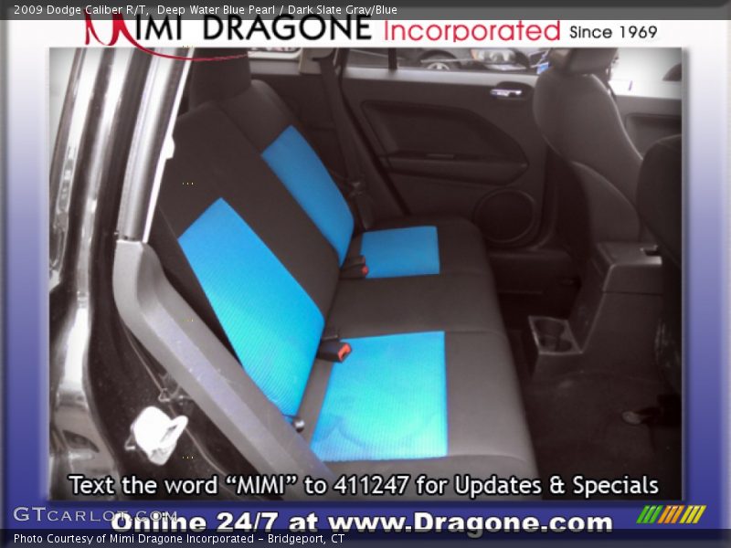 Deep Water Blue Pearl / Dark Slate Gray/Blue 2009 Dodge Caliber R/T