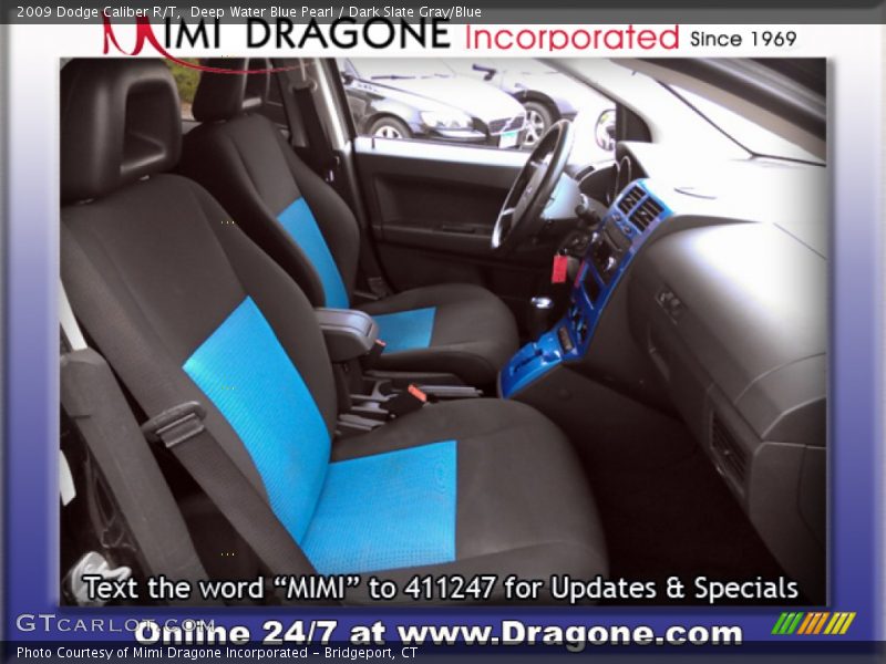 Deep Water Blue Pearl / Dark Slate Gray/Blue 2009 Dodge Caliber R/T