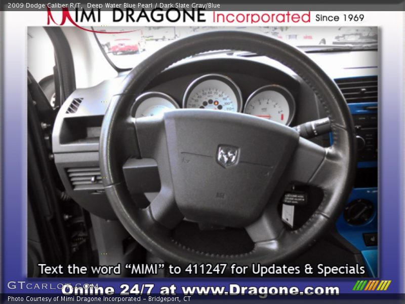 Deep Water Blue Pearl / Dark Slate Gray/Blue 2009 Dodge Caliber R/T