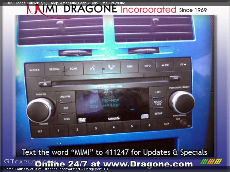 Deep Water Blue Pearl / Dark Slate Gray/Blue 2009 Dodge Caliber R/T