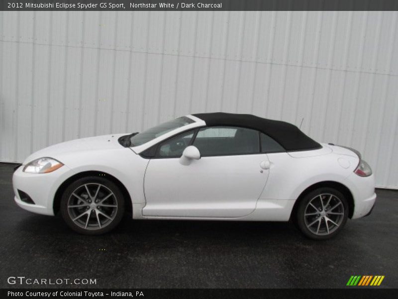 Northstar White / Dark Charcoal 2012 Mitsubishi Eclipse Spyder GS Sport
