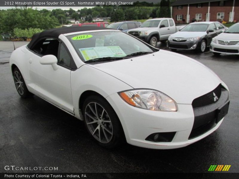 Northstar White / Dark Charcoal 2012 Mitsubishi Eclipse Spyder GS Sport