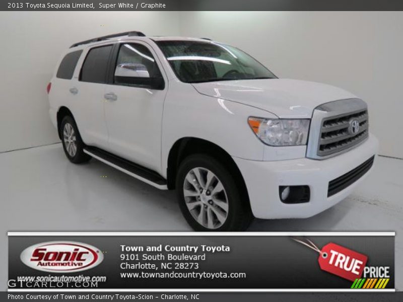 Super White / Graphite 2013 Toyota Sequoia Limited