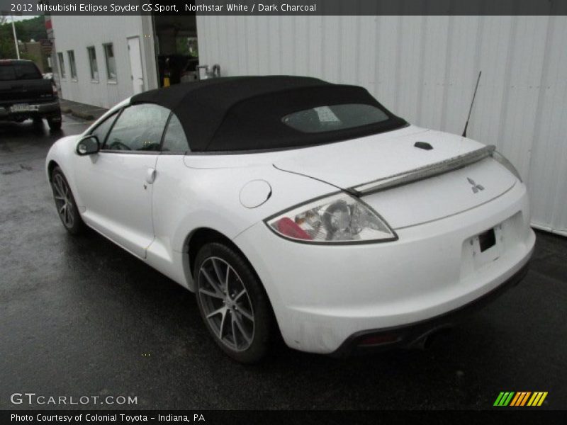 Northstar White / Dark Charcoal 2012 Mitsubishi Eclipse Spyder GS Sport