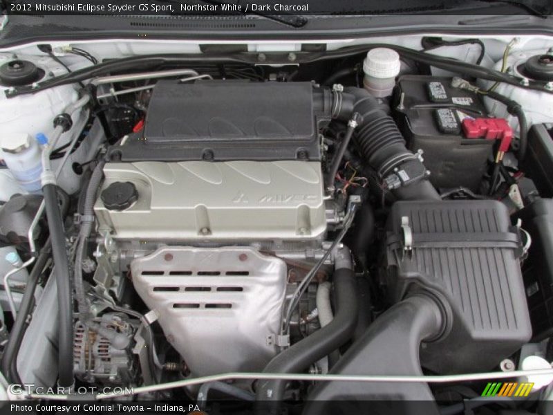 Northstar White / Dark Charcoal 2012 Mitsubishi Eclipse Spyder GS Sport