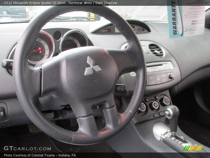 Northstar White / Dark Charcoal 2012 Mitsubishi Eclipse Spyder GS Sport