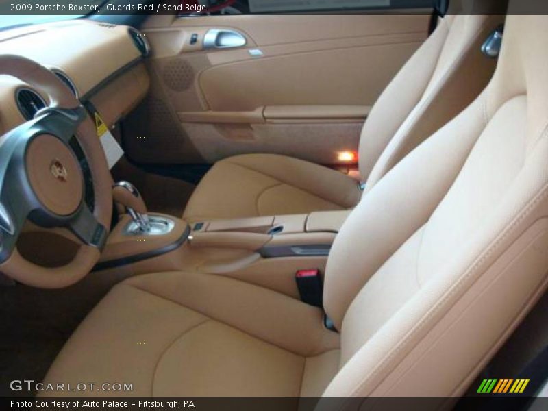 Guards Red / Sand Beige 2009 Porsche Boxster