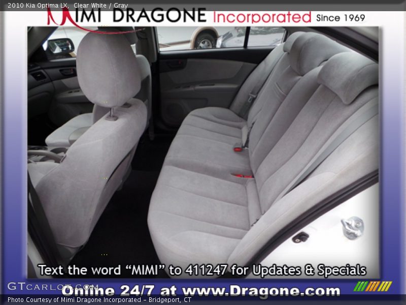 Clear White / Gray 2010 Kia Optima LX