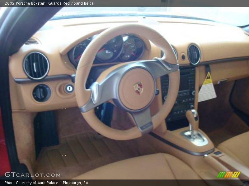 Guards Red / Sand Beige 2009 Porsche Boxster