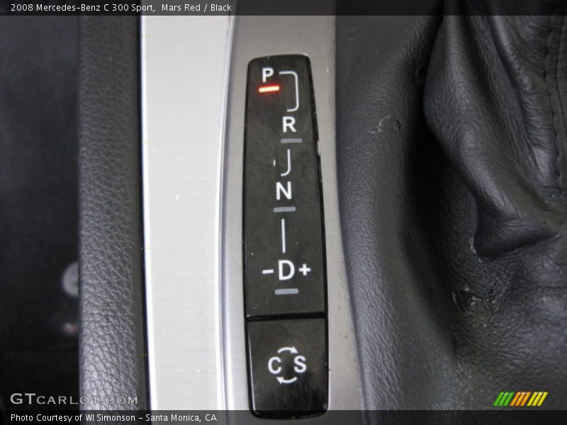 Mars Red / Black 2008 Mercedes-Benz C 300 Sport