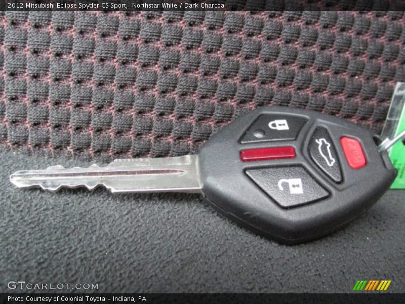 Northstar White / Dark Charcoal 2012 Mitsubishi Eclipse Spyder GS Sport