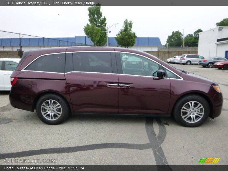 Dark Cherry Pearl / Beige 2013 Honda Odyssey EX-L
