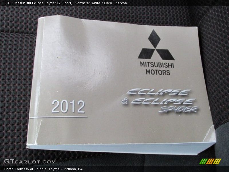 Northstar White / Dark Charcoal 2012 Mitsubishi Eclipse Spyder GS Sport