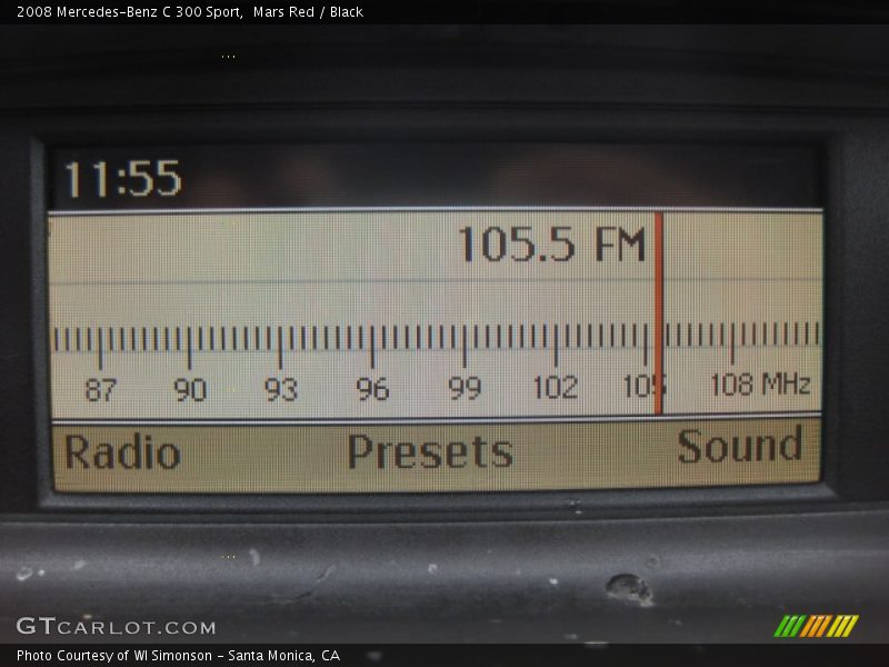 Mars Red / Black 2008 Mercedes-Benz C 300 Sport