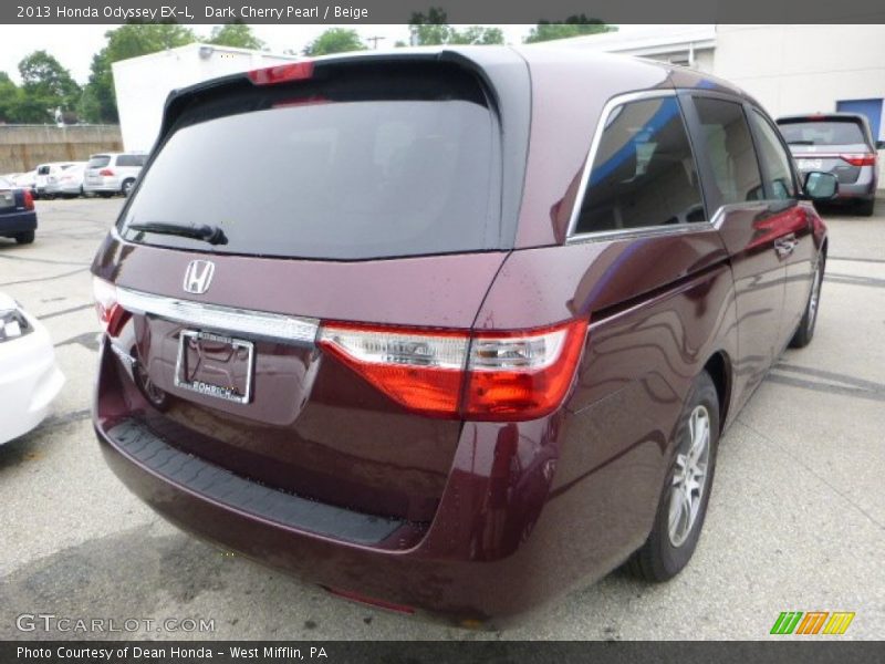 Dark Cherry Pearl / Beige 2013 Honda Odyssey EX-L