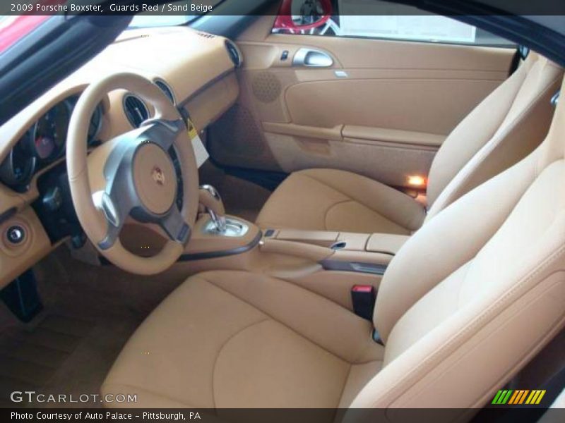 Guards Red / Sand Beige 2009 Porsche Boxster