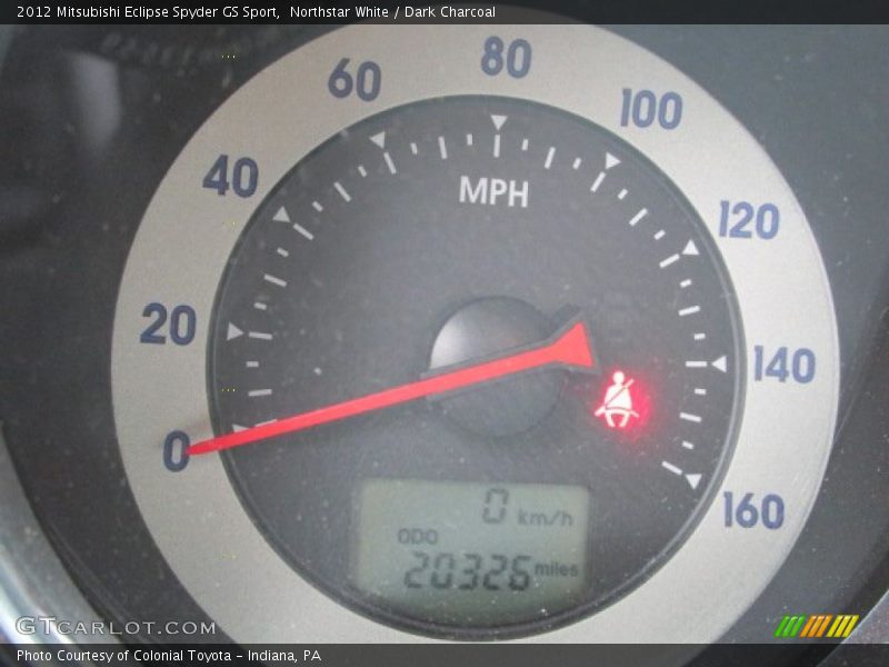 Northstar White / Dark Charcoal 2012 Mitsubishi Eclipse Spyder GS Sport