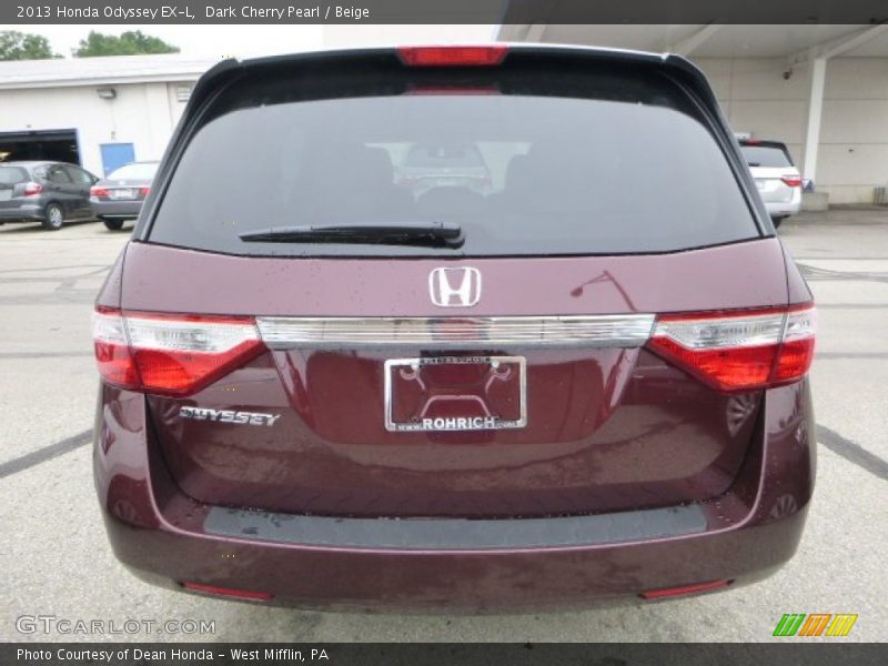 Dark Cherry Pearl / Beige 2013 Honda Odyssey EX-L