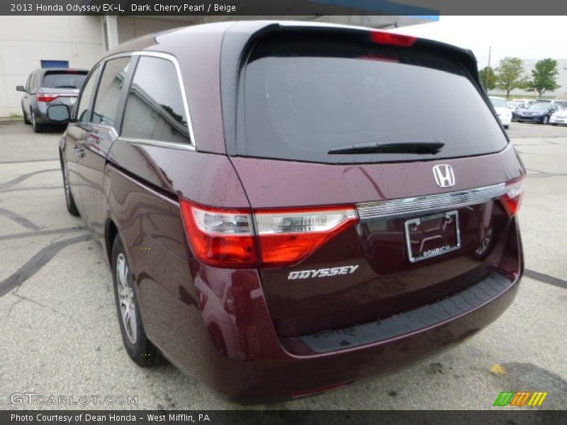 Dark Cherry Pearl / Beige 2013 Honda Odyssey EX-L
