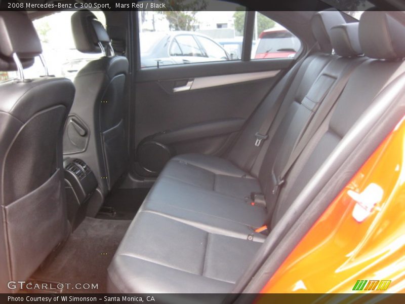 Mars Red / Black 2008 Mercedes-Benz C 300 Sport