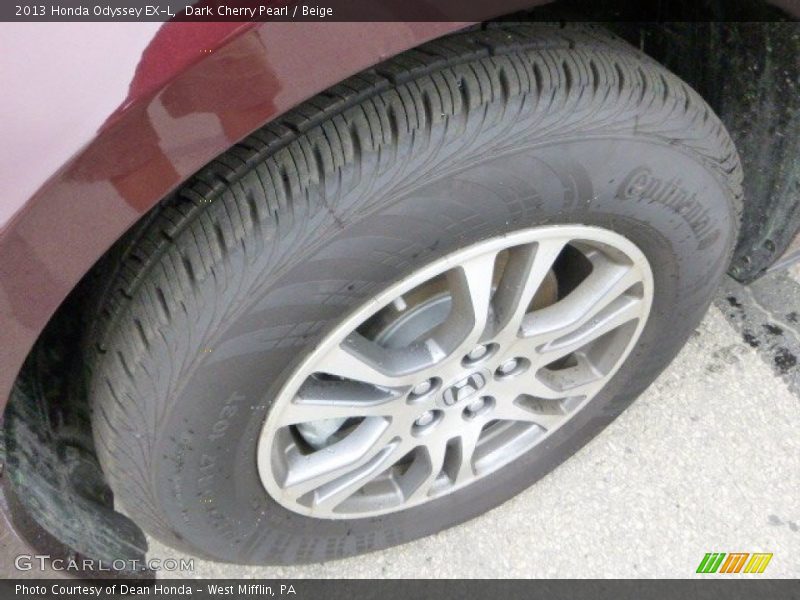 Dark Cherry Pearl / Beige 2013 Honda Odyssey EX-L
