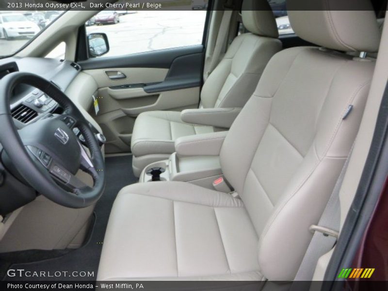 Dark Cherry Pearl / Beige 2013 Honda Odyssey EX-L