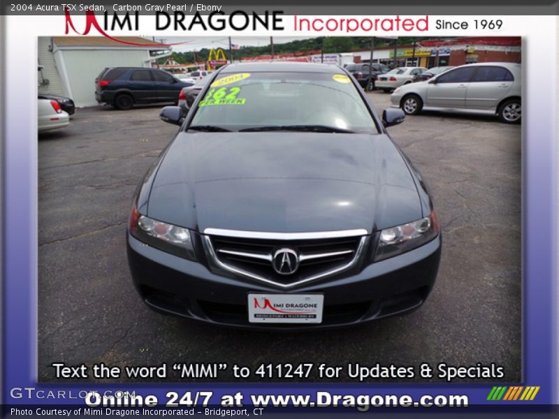 Carbon Gray Pearl / Ebony 2004 Acura TSX Sedan