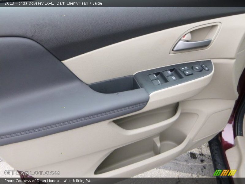 Dark Cherry Pearl / Beige 2013 Honda Odyssey EX-L