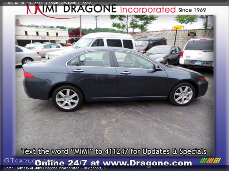 Carbon Gray Pearl / Ebony 2004 Acura TSX Sedan