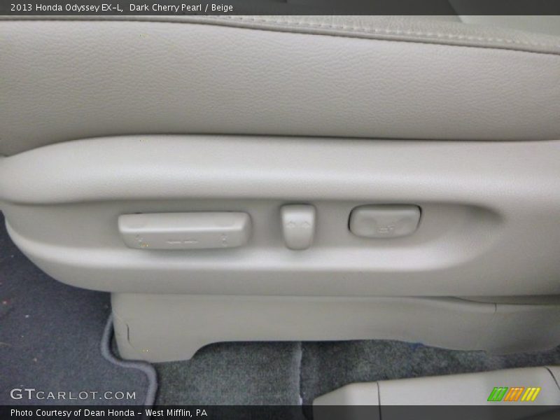 Dark Cherry Pearl / Beige 2013 Honda Odyssey EX-L