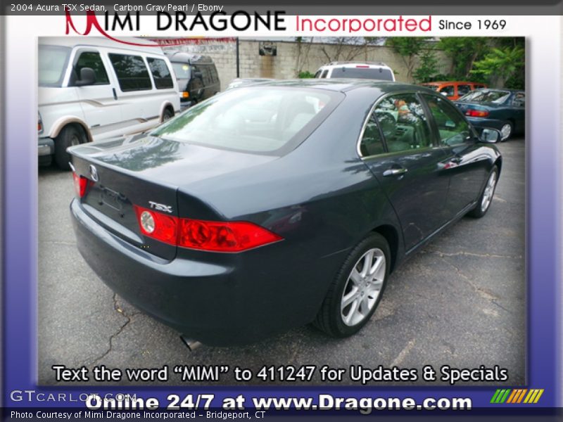 Carbon Gray Pearl / Ebony 2004 Acura TSX Sedan