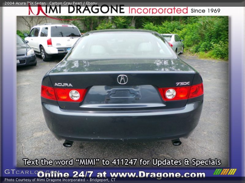 Carbon Gray Pearl / Ebony 2004 Acura TSX Sedan