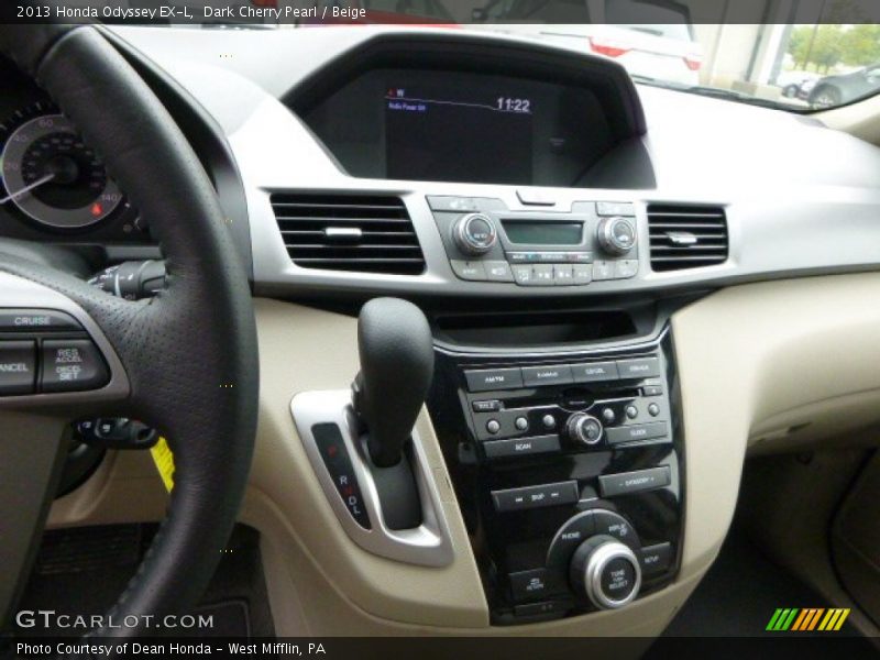 Dark Cherry Pearl / Beige 2013 Honda Odyssey EX-L