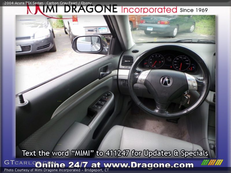 Carbon Gray Pearl / Ebony 2004 Acura TSX Sedan