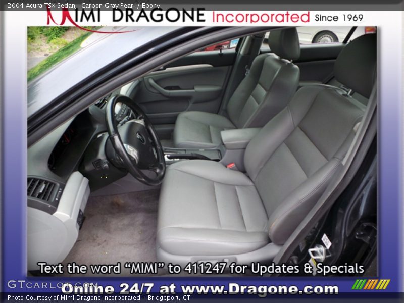 Carbon Gray Pearl / Ebony 2004 Acura TSX Sedan