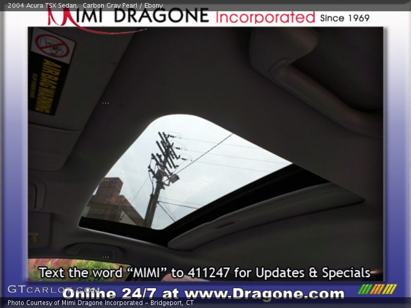 Carbon Gray Pearl / Ebony 2004 Acura TSX Sedan