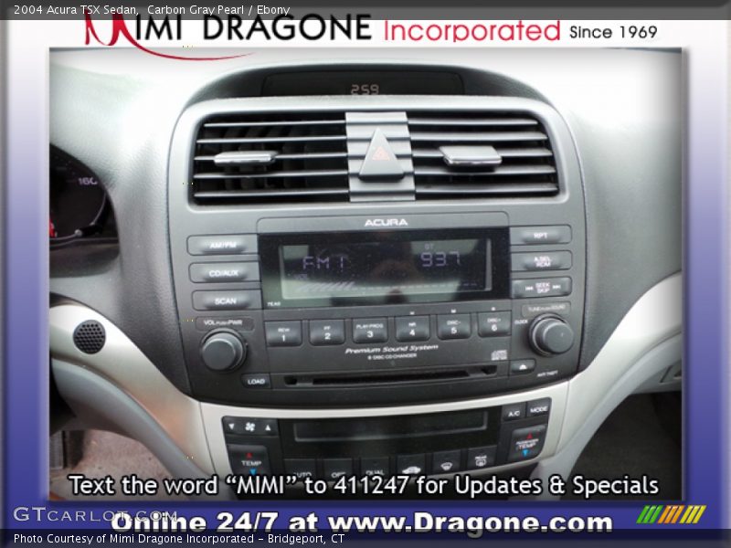 Carbon Gray Pearl / Ebony 2004 Acura TSX Sedan