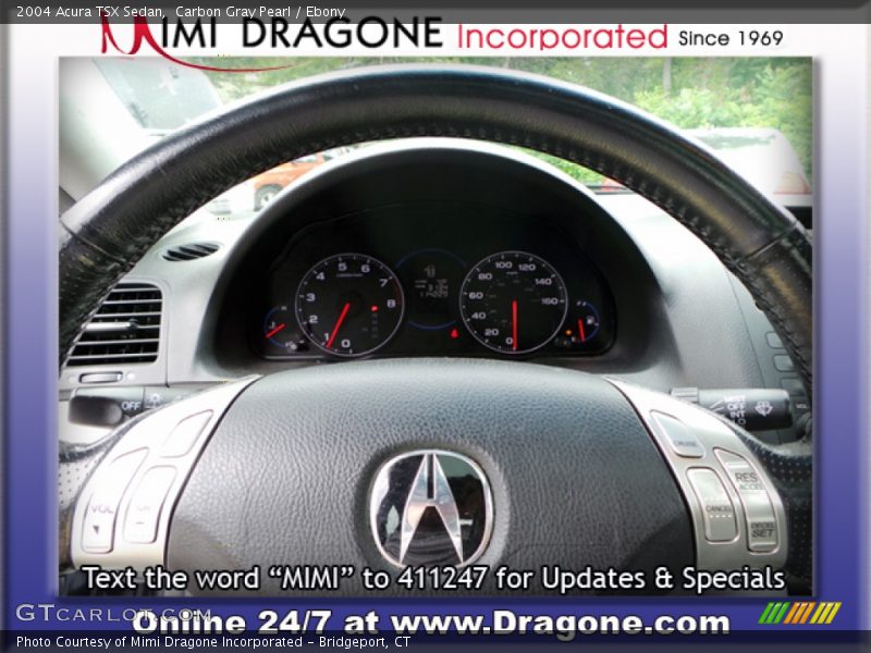 Carbon Gray Pearl / Ebony 2004 Acura TSX Sedan