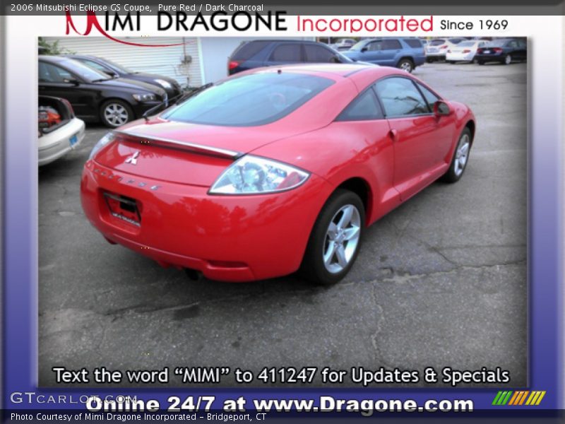 Pure Red / Dark Charcoal 2006 Mitsubishi Eclipse GS Coupe