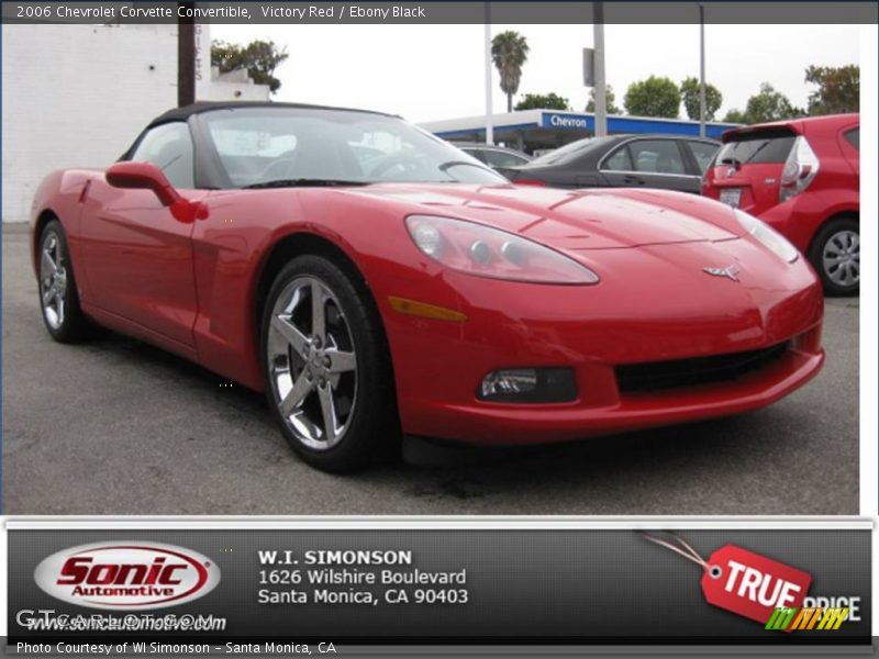Victory Red / Ebony Black 2006 Chevrolet Corvette Convertible