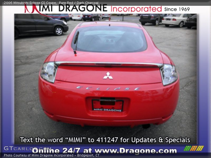 Pure Red / Dark Charcoal 2006 Mitsubishi Eclipse GS Coupe