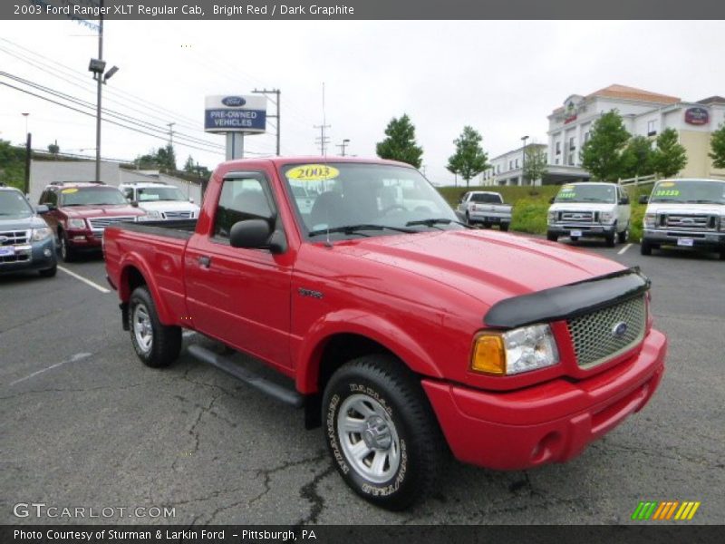 Bright Red / Dark Graphite 2003 Ford Ranger XLT Regular Cab