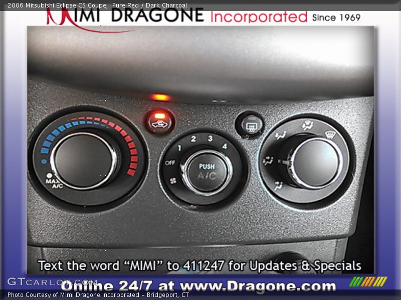 Pure Red / Dark Charcoal 2006 Mitsubishi Eclipse GS Coupe