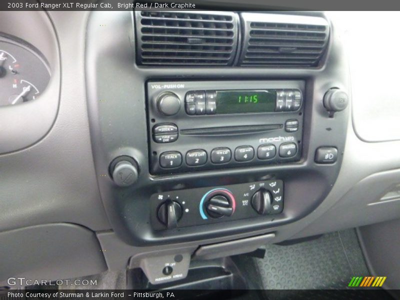 Bright Red / Dark Graphite 2003 Ford Ranger XLT Regular Cab