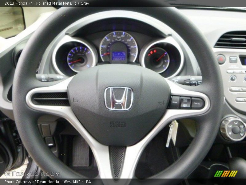 Polished Metal Metallic / Gray 2013 Honda Fit
